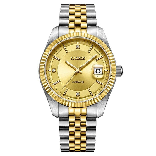 NAKZEN Watch Luxury Men Automatic Mechanical Tourbillon Clock Fashion Sapphire Glass Stainless Steel Waterproof Watches NH35 Mov