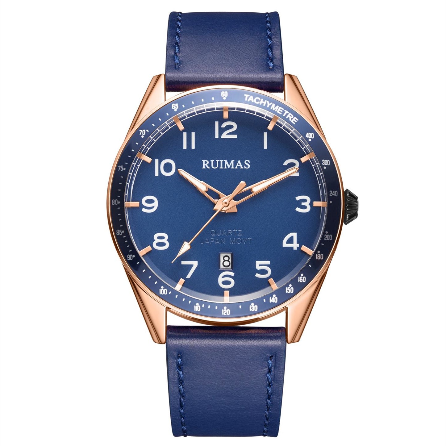 RUIMAS Men Quartz Watches Luxury Leather Sports Quartz Wristwatches Waterproof Luminous Casual Clock Auto Date Relogio Masculino