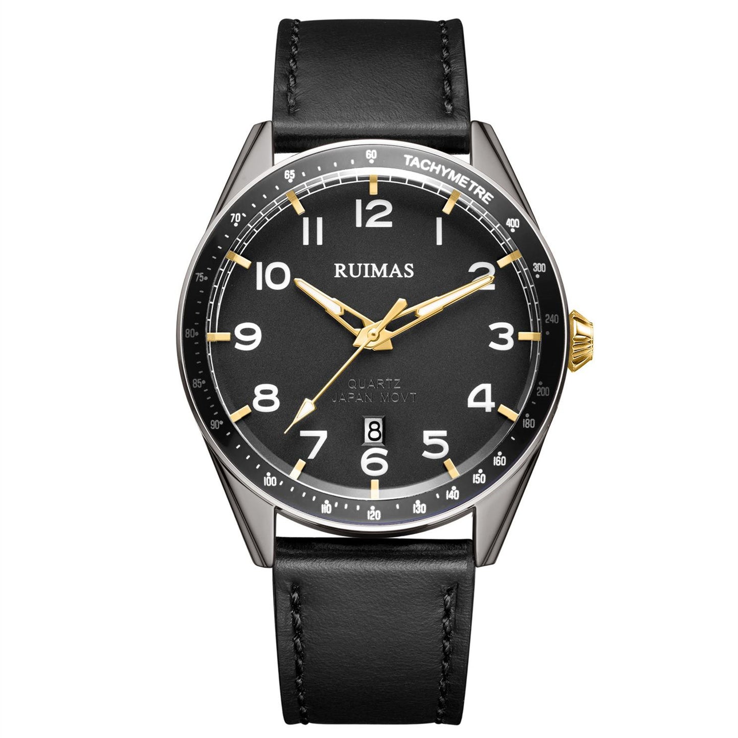 RUIMAS Men Quartz Watches Luxury Leather Sports Quartz Wristwatches Waterproof Luminous Casual Clock Auto Date Relogio Masculino