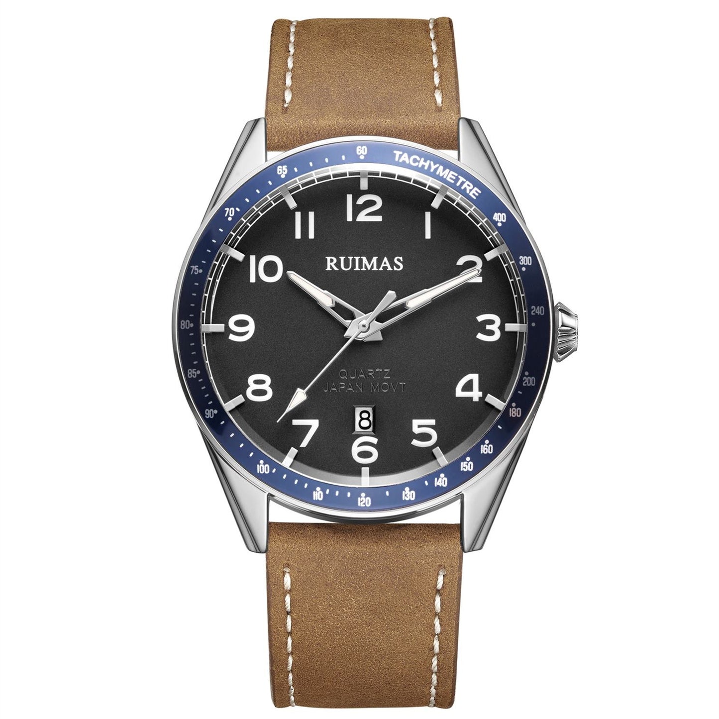 RUIMAS Men Quartz Watches Luxury Leather Sports Quartz Wristwatches Waterproof Luminous Casual Clock Auto Date Relogio Masculino