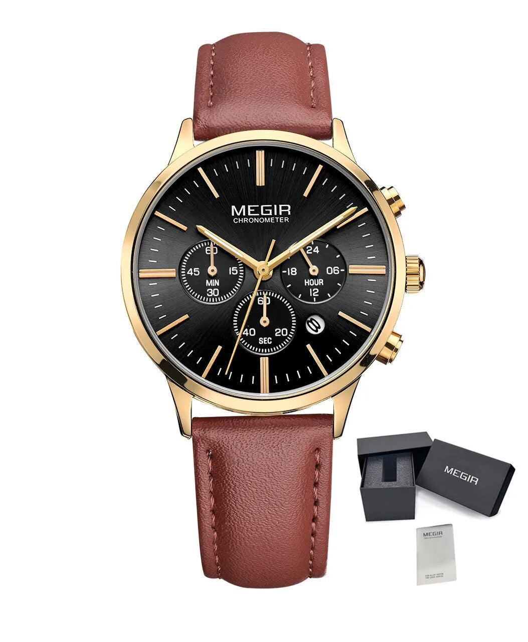 MEGIR Women Casual Watches Leather Strap Ladies Wristwatches Top Brand Luxury Fashion Female Dress Clock Relogio Feminino 2011L