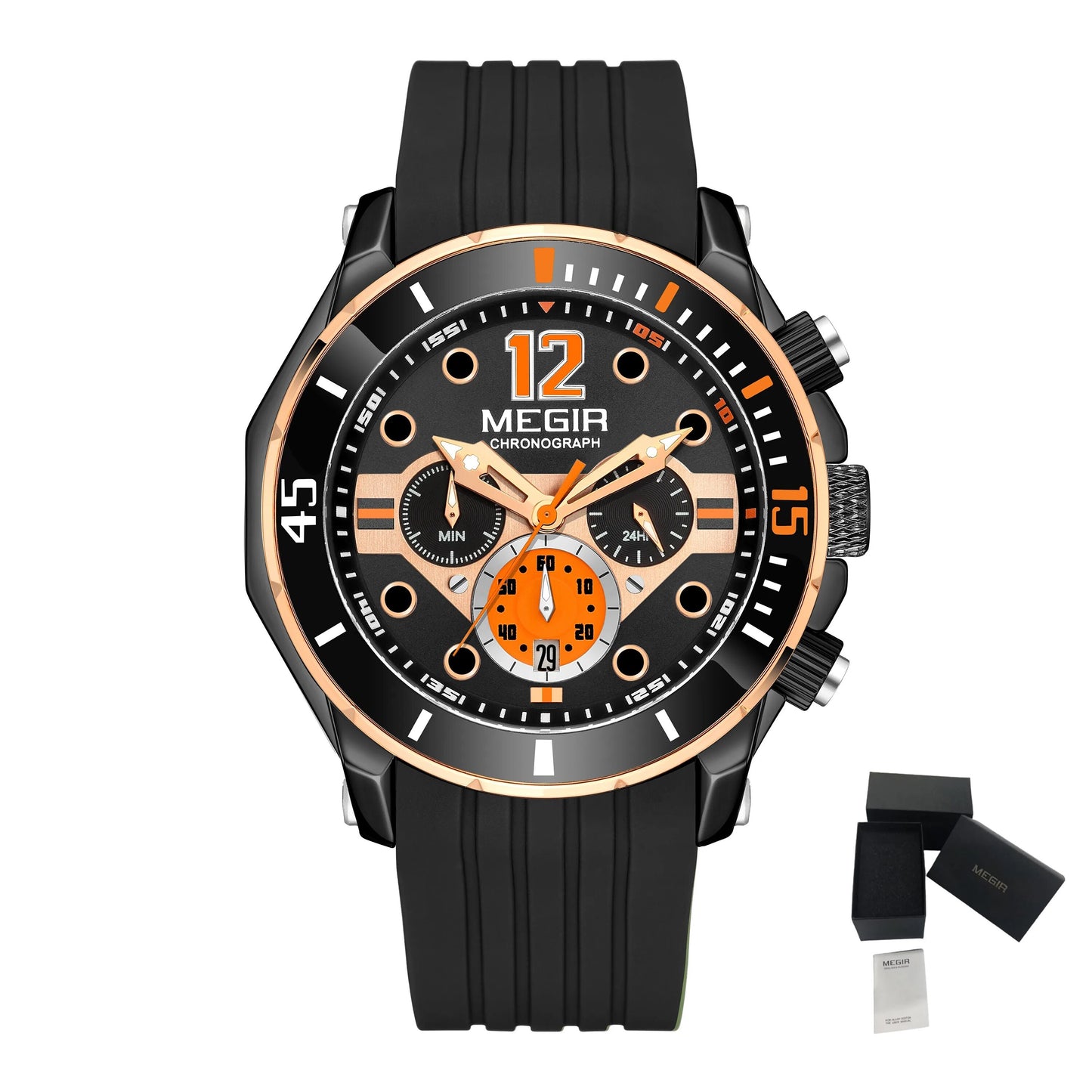 MEGIR Men Sport Military Watches Luminous Waterproof Male Chronograph Clock Luxury Casual Big Dial Wrist Watches Reloj Hombre