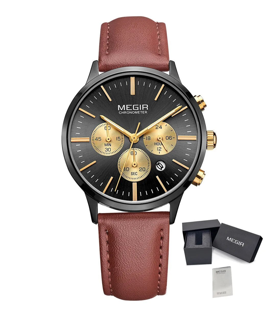MEGIR Women Casual Watches Leather Strap Ladies Wristwatches Top Brand Luxury Fashion Female Dress Clock Relogio Feminino 2011L