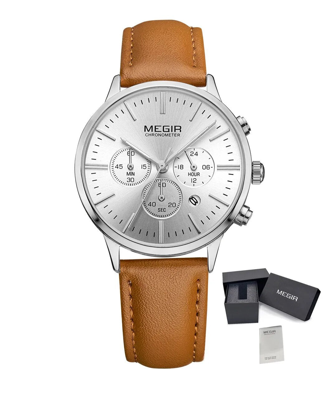 MEGIR Women Casual Watches Leather Strap Ladies Wristwatches Top Brand Luxury Fashion Female Dress Clock Relogio Feminino 2011L