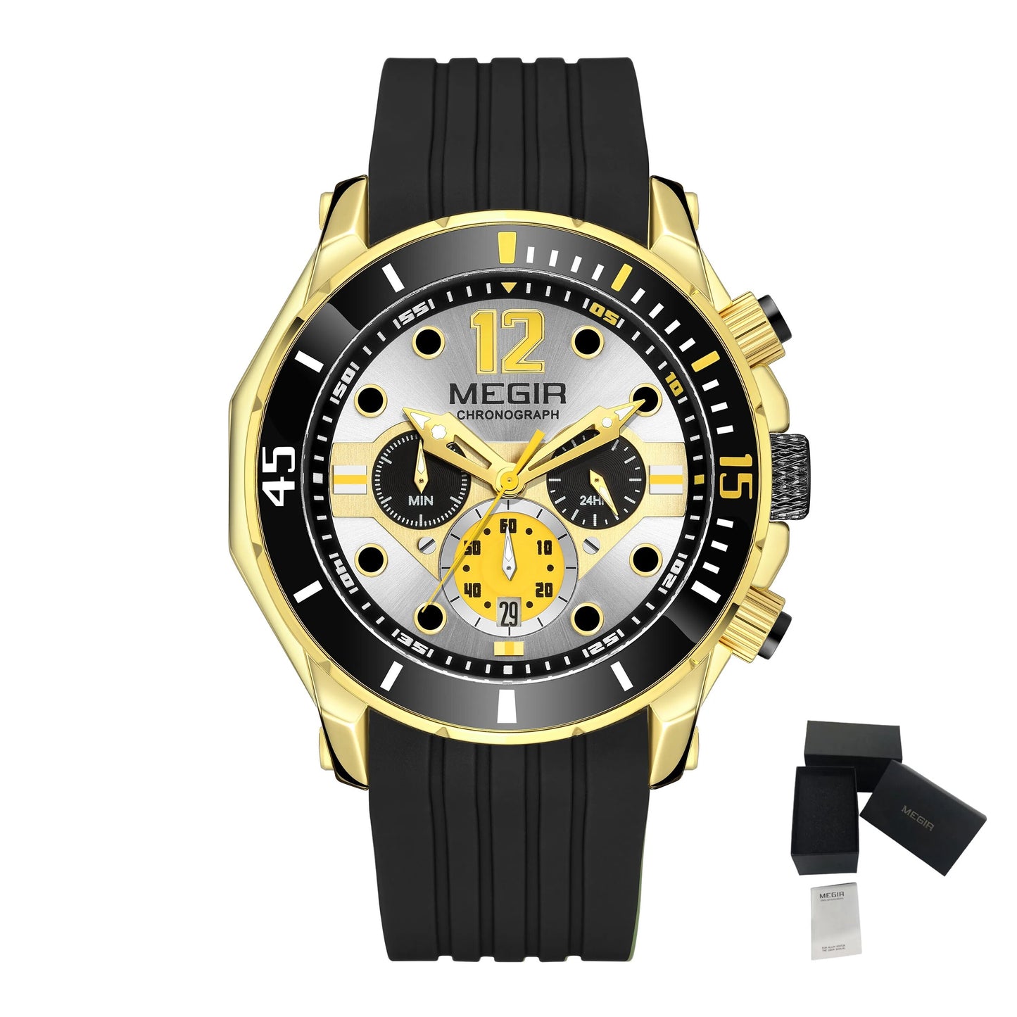 MEGIR Men Sport Military Watches Luminous Waterproof Male Chronograph Clock Luxury Casual Big Dial Wrist Watches Reloj Hombre