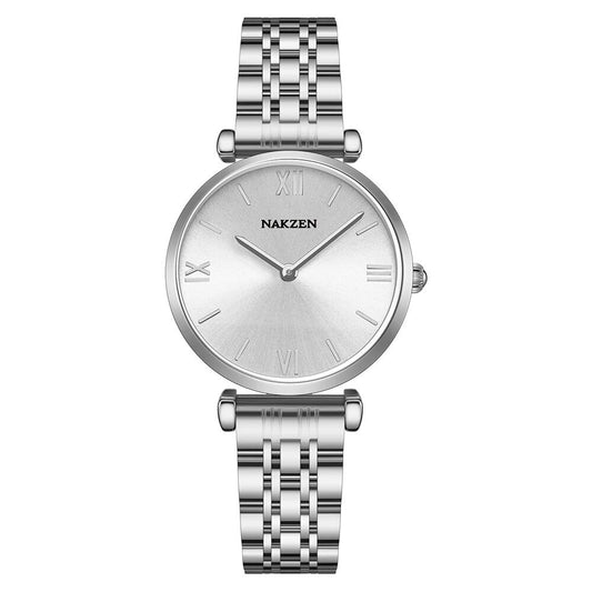 2021 New NAKZEN Luxury Crystal Watch Women Waterproof Rose Gold Steel Strap Ladies Wrist Watches Top Brand Bracelet Clock Relogi