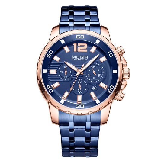 MEGIR Chronograph Quartz Men Watch Top Brand Luxury Military Wrist Watches Clock Men Relogio Masculino Business Wristwatch
