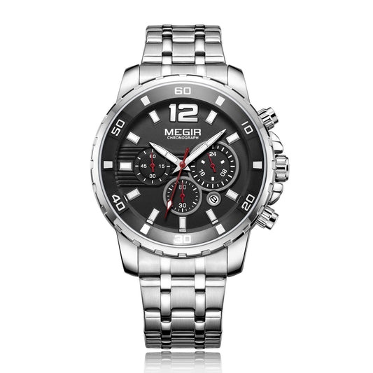 MEGIR Chronograph Quartz Men Watch Top Brand Luxury Military Wrist Watches Clock Men Relogio Masculino Business Wristwatch
